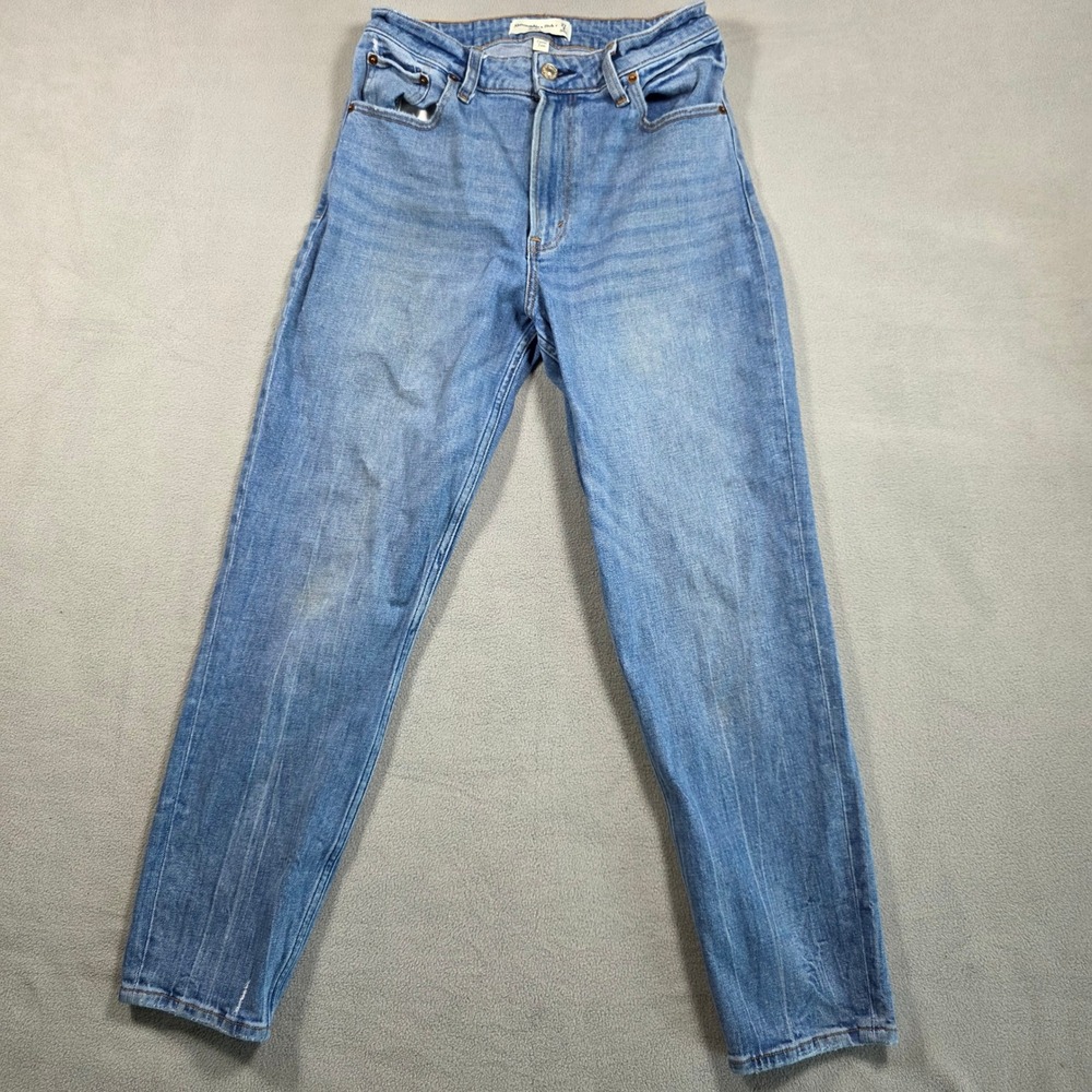 Abercrombie & Fitch Jeans Womens Size 4 Blue Mom High Rise Curve Love Stretch